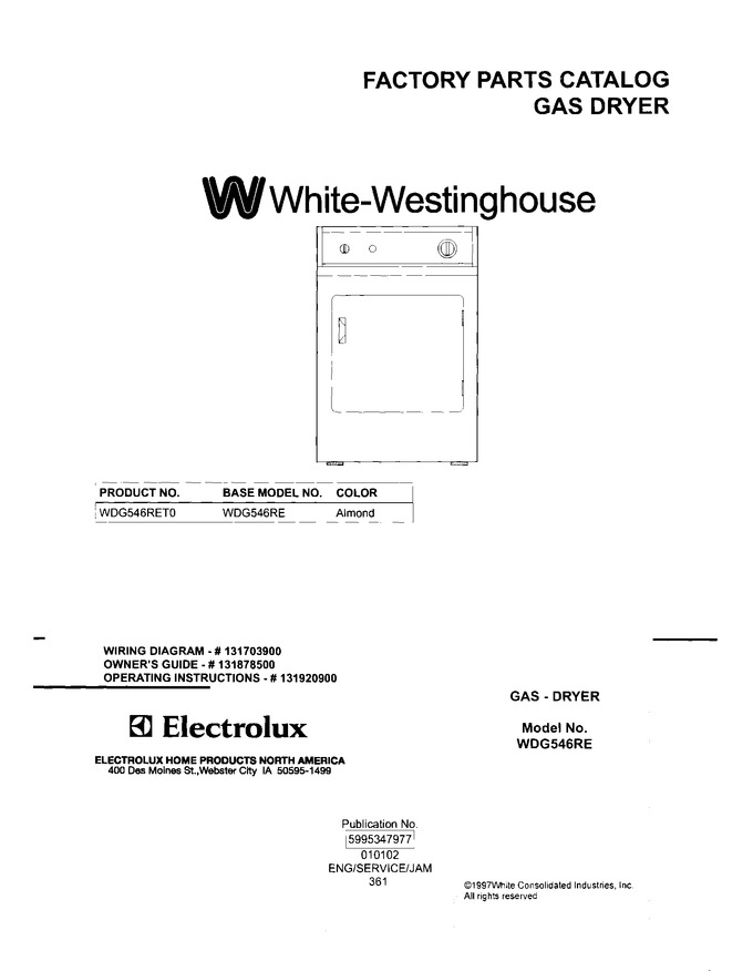 Diagram for WDG546RET0