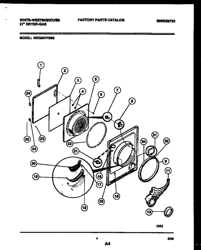 Diagram for WDG547PBS0