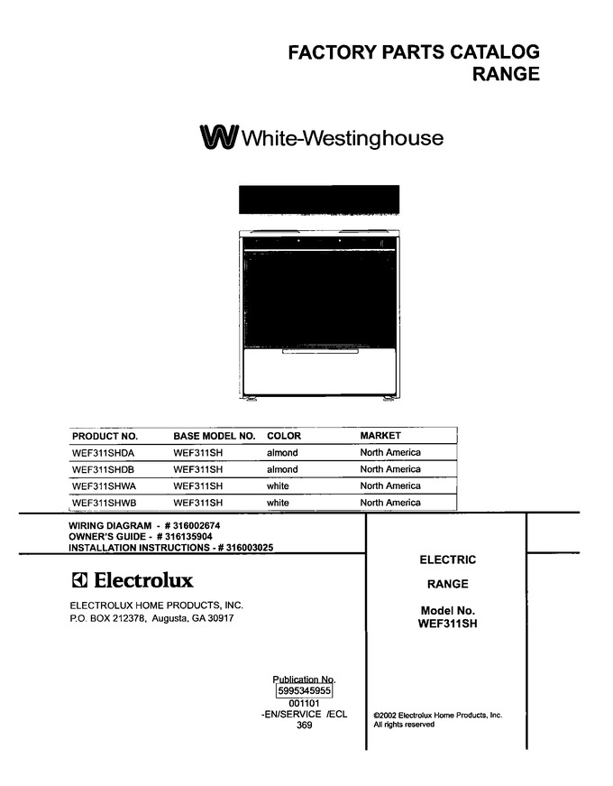 Diagram for WEF311SHWA