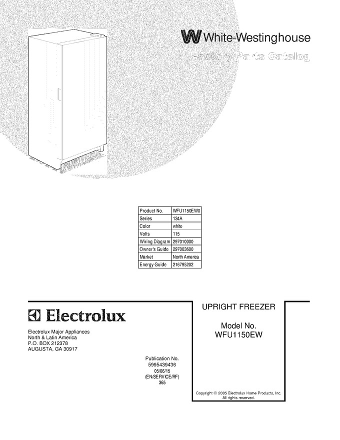 Diagram for WFU1150EW0