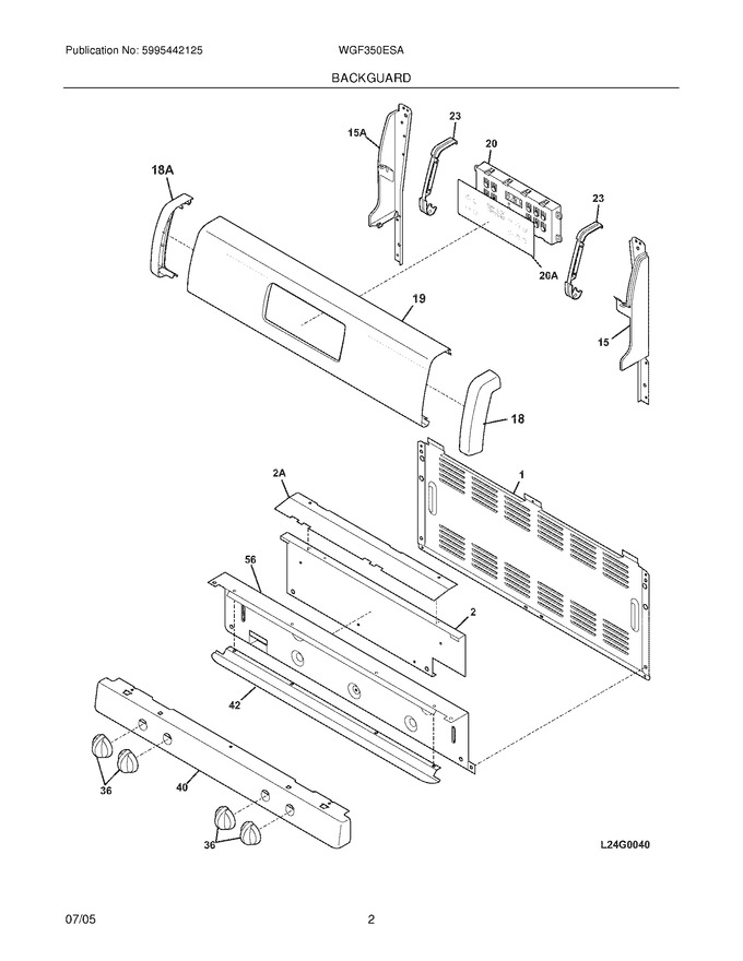 Diagram for WGF350ESA