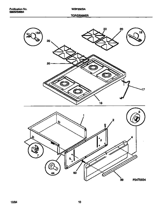 Diagram for WGF350SAWA