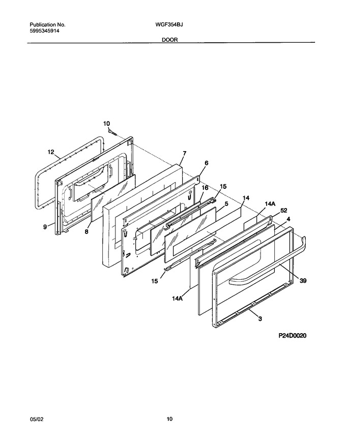 Diagram for WGF354BJWA