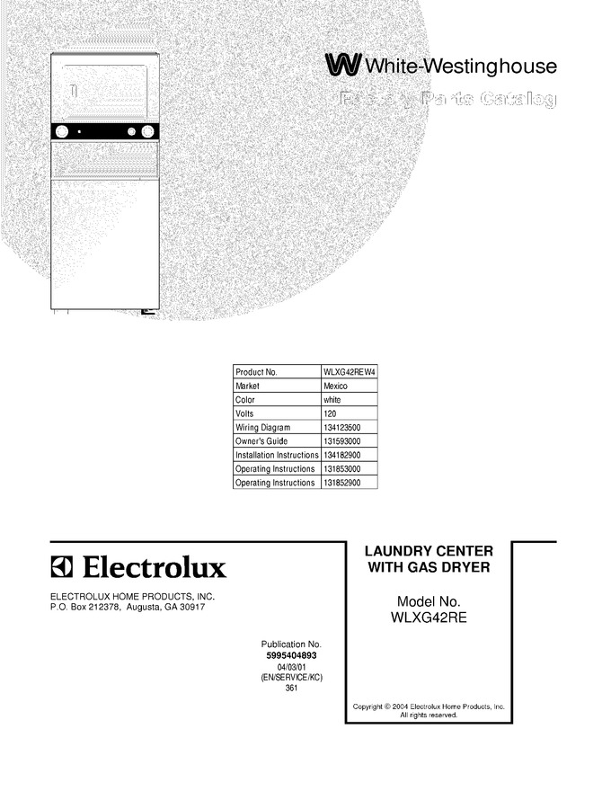 Diagram for WLXG42REW4