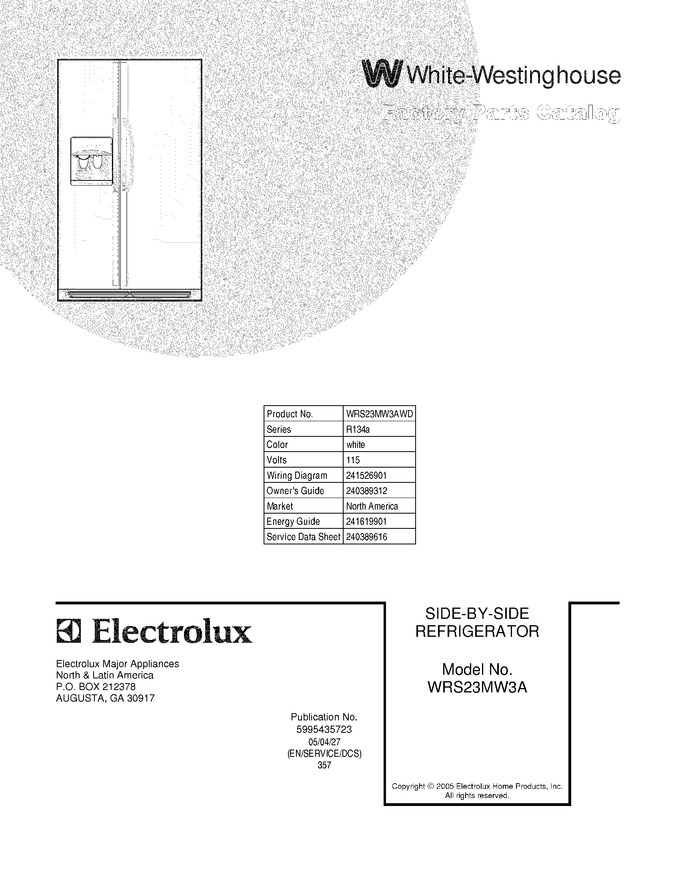 Diagram for WRS23MW3AWD