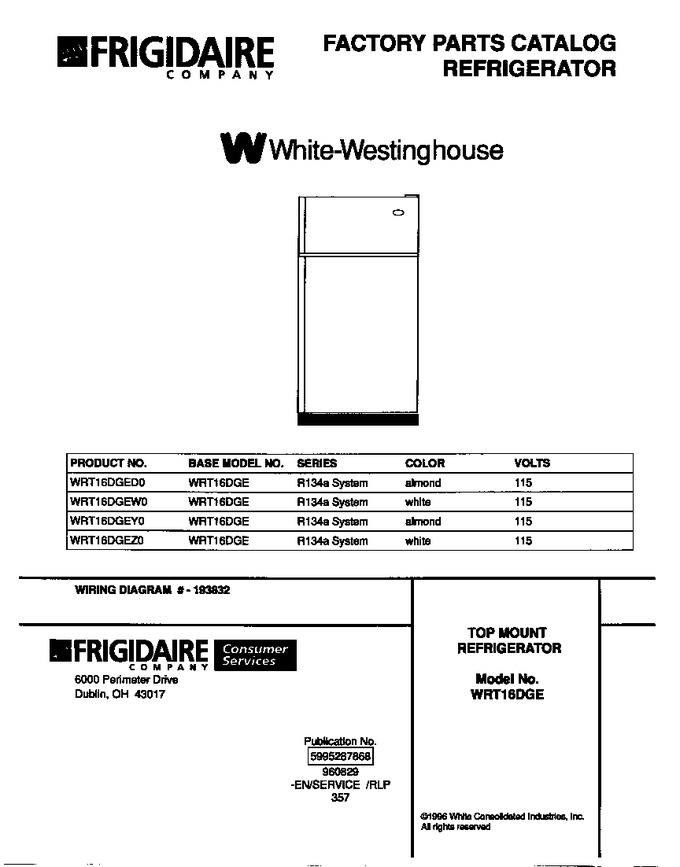 Diagram for WRT16DGEY0