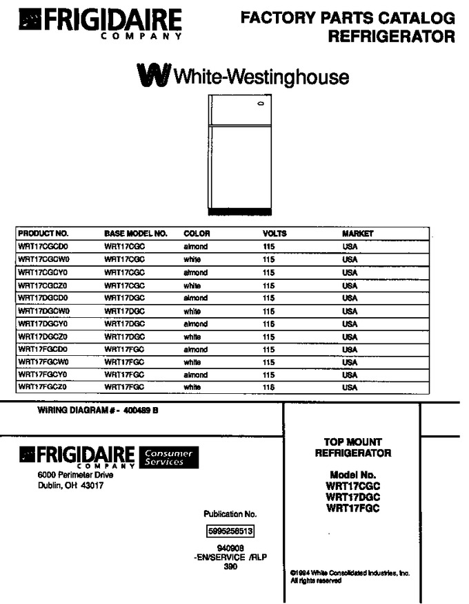 Diagram for WRT17FGCW0