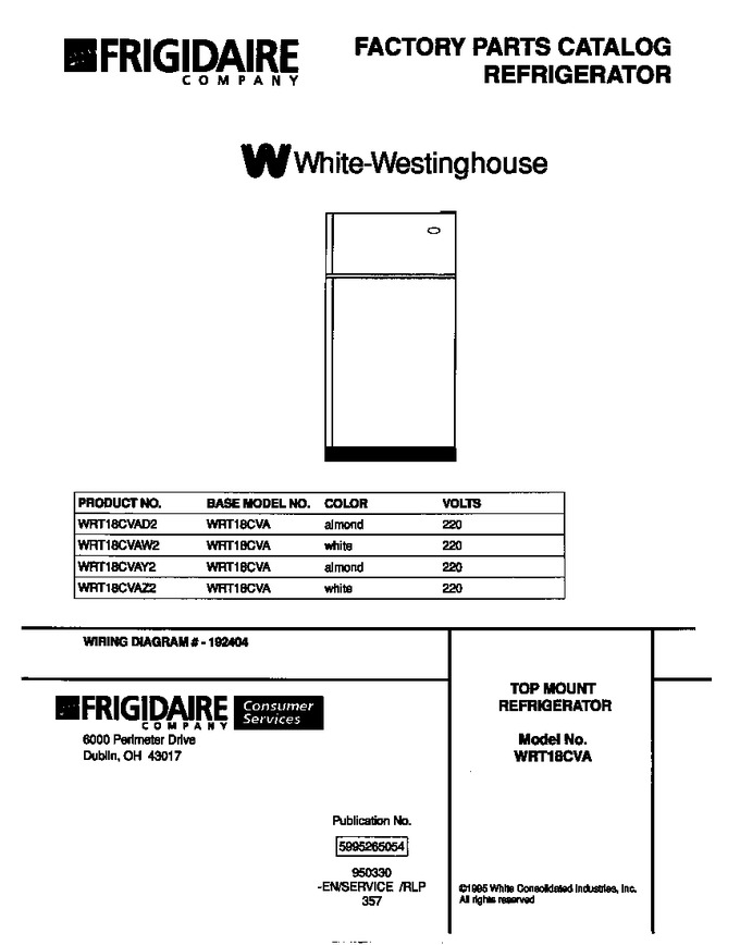 Diagram for WRT18CVAD2