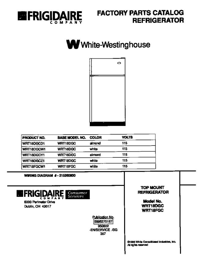 Diagram for WRT18DGCZ1