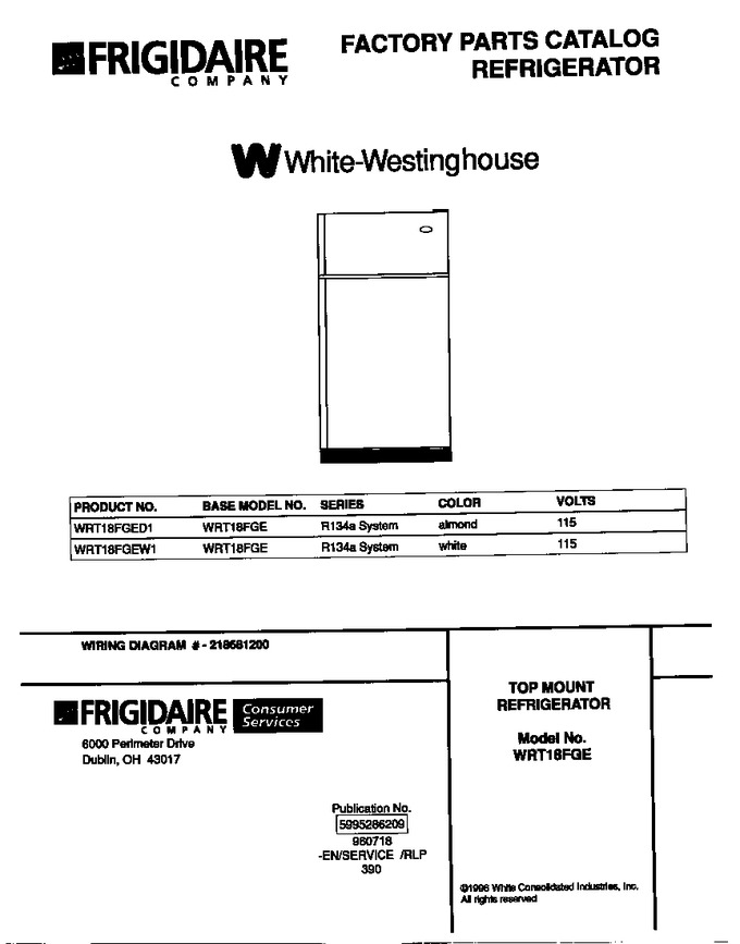 Diagram for WRT18FGED1