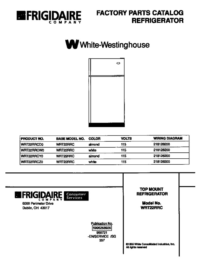 Diagram for WRT22RRCW0