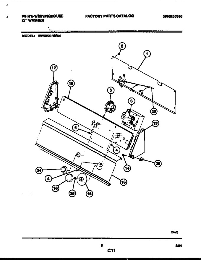 Diagram for WWX223RBW0