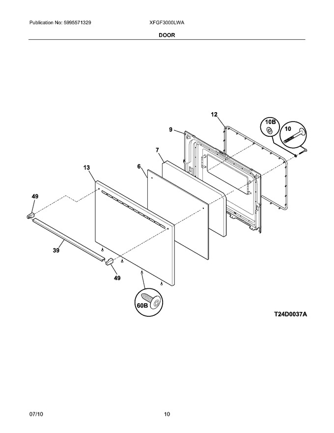 Diagram for XFGF3000LWA