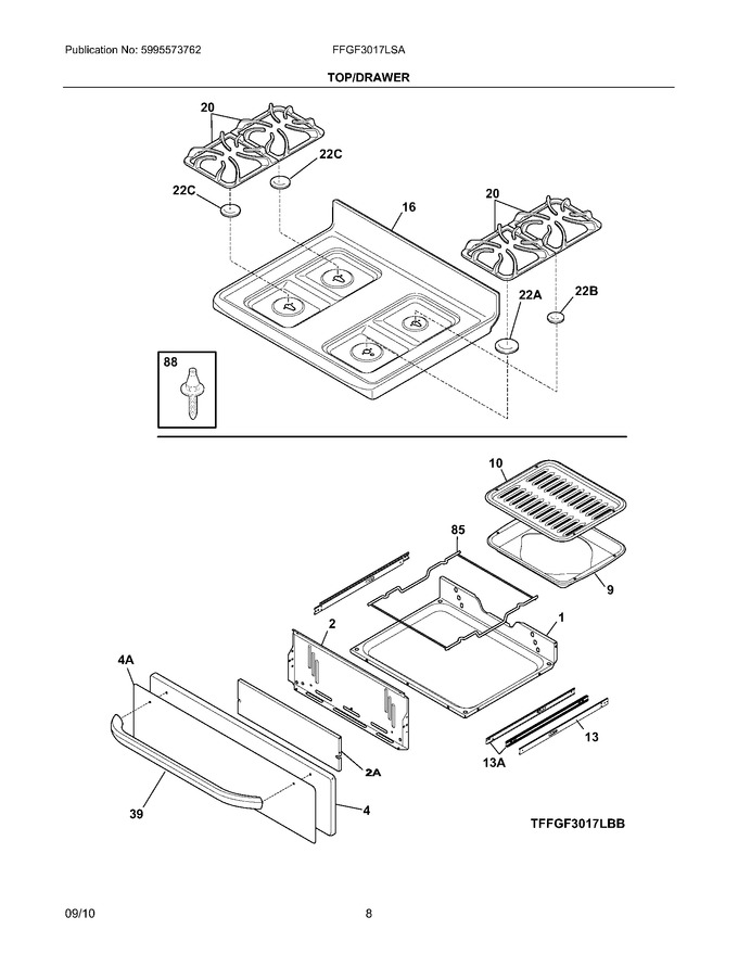 Diagram for FFGF3017LSA