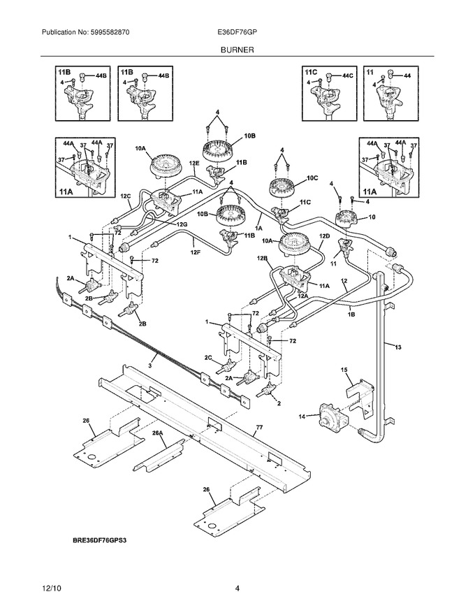 Diagram for E36DF76GPS4