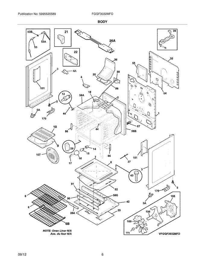 Diagram for FGGF3032MFD