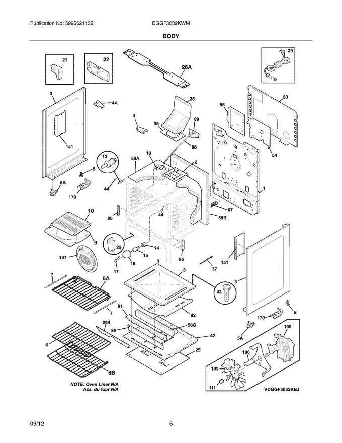 Diagram for DGGF3032KWM