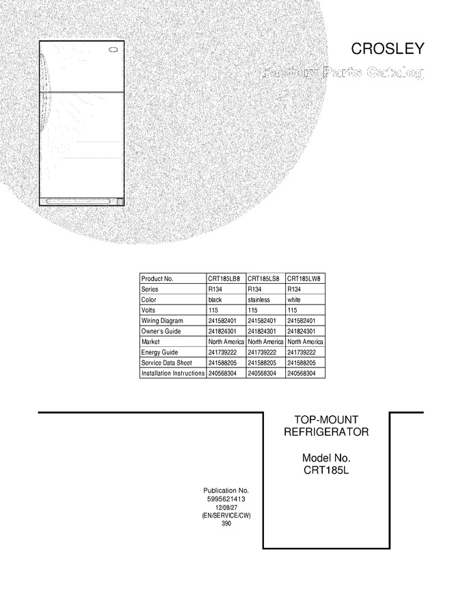 Diagram for CRT185LW8