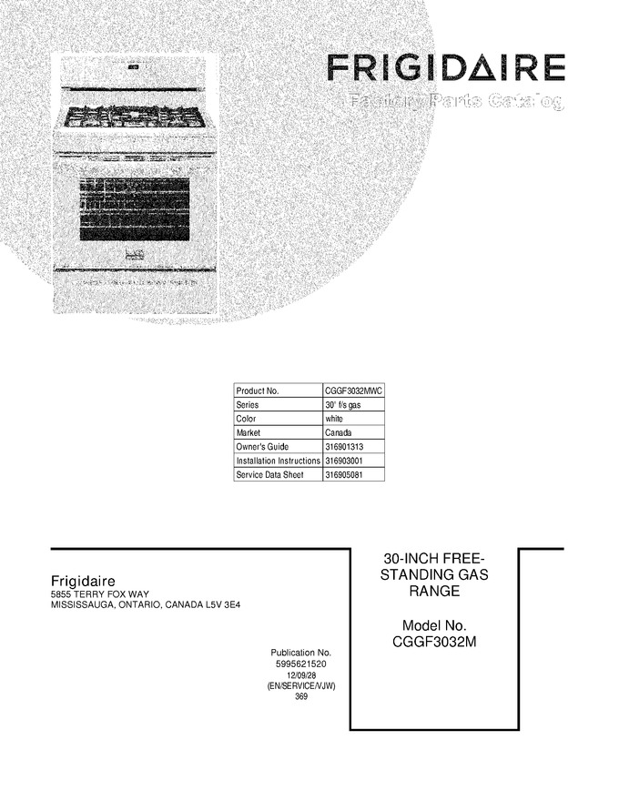 Diagram for CGGF3032MWC