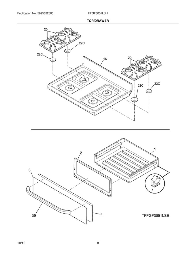 Diagram for FFGF3051LSH