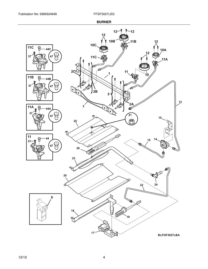 Diagram for FFGF3027LSG