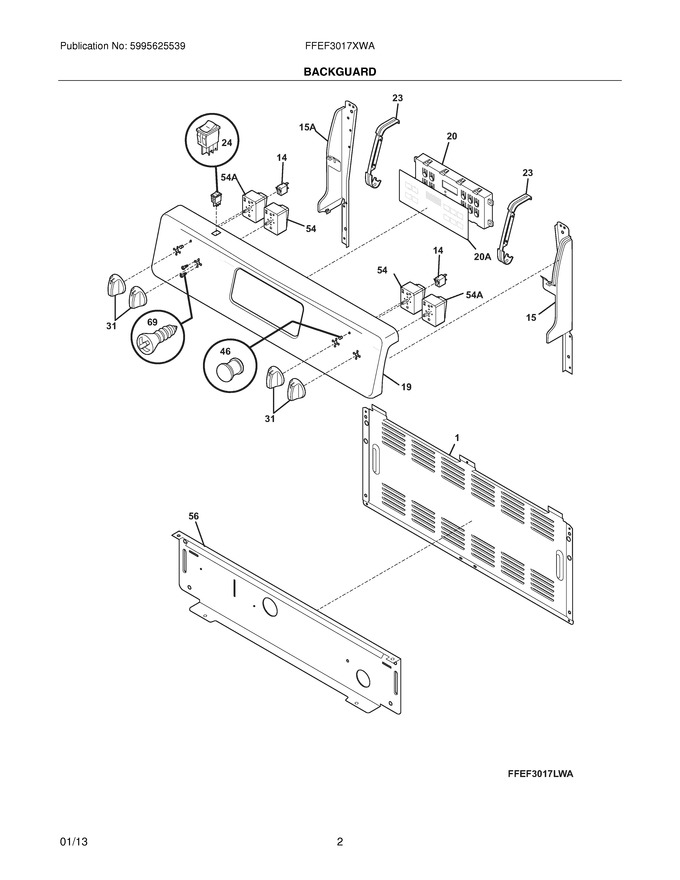 Diagram for FFEF3017XWA