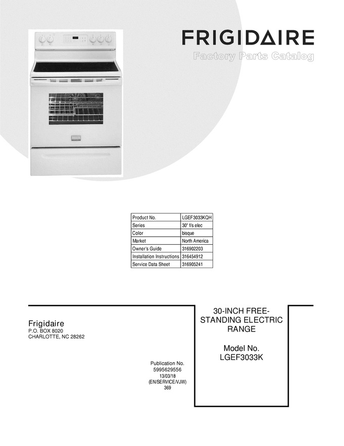 Diagram for LGEF3033KQH