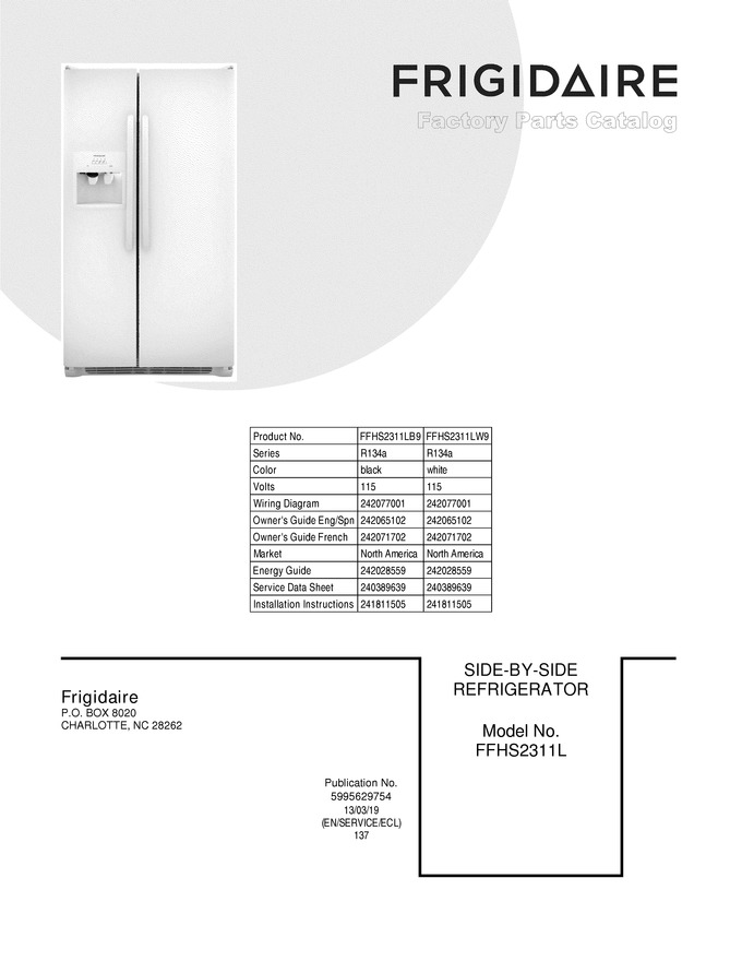 Diagram for FFHS2311LB9