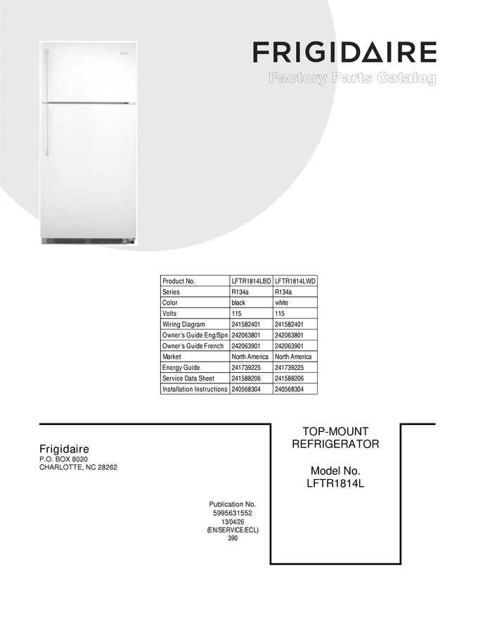 Diagram for LFTR1814LWD