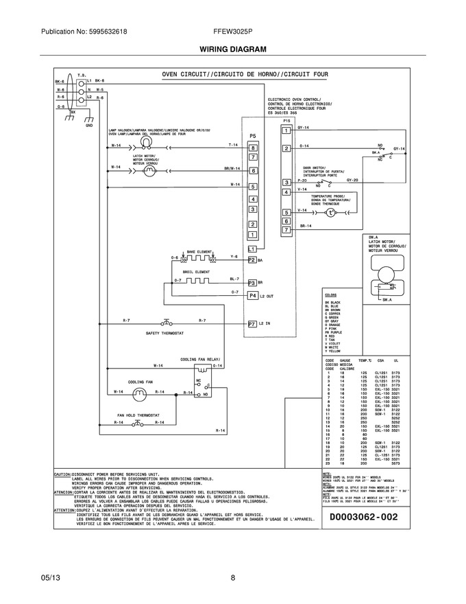 Diagram for FFEW3025PWA