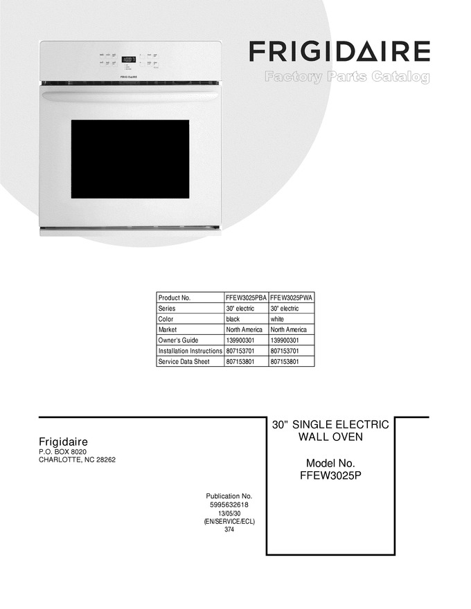 Diagram for FFEW3025PBA