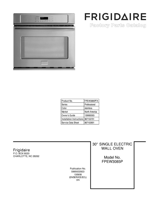 Diagram for FPEW3085PFA