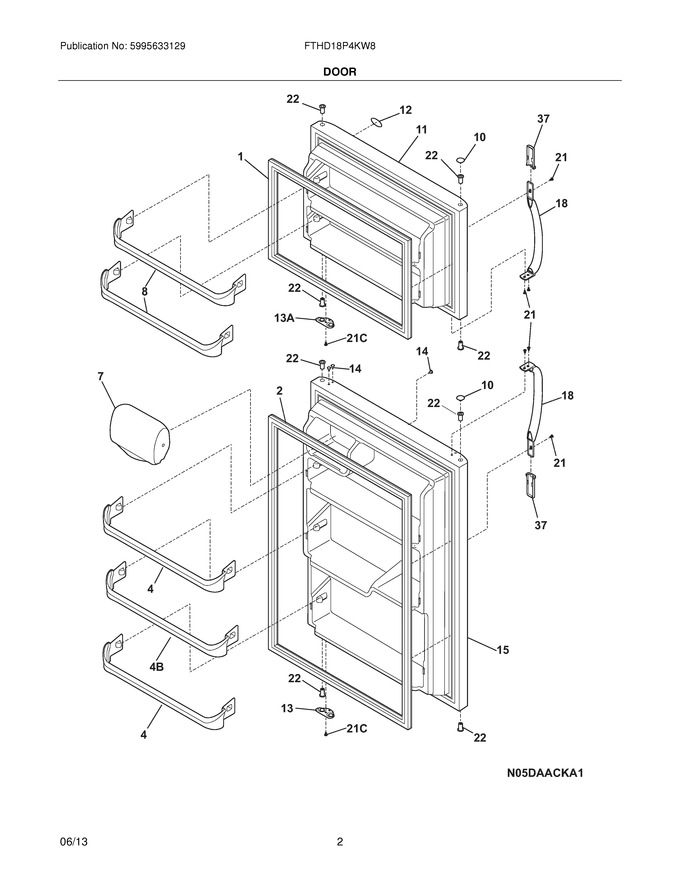 Diagram for FTHD18P4KW8