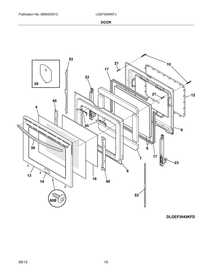 Diagram for LGEF3045KFJ