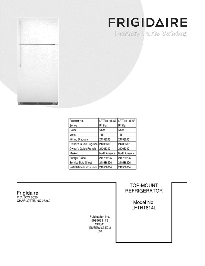 Diagram for LFTR1814LWF