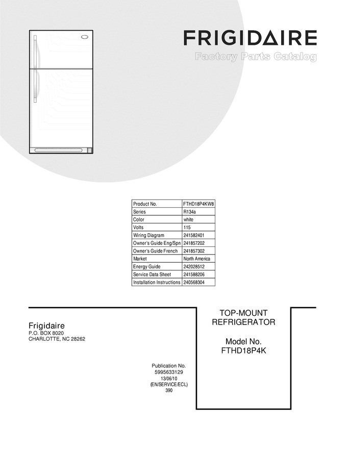 Diagram for FTHD18P4KW8