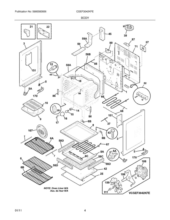 Diagram for CGEF3042KFE