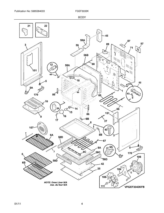 Diagram for FGEF3032KWD