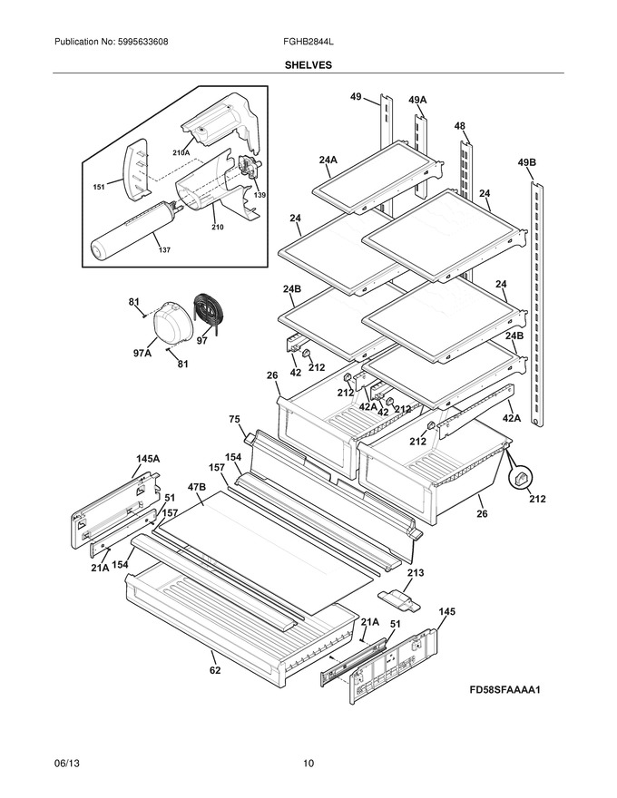 Diagram for FGHB2844LED