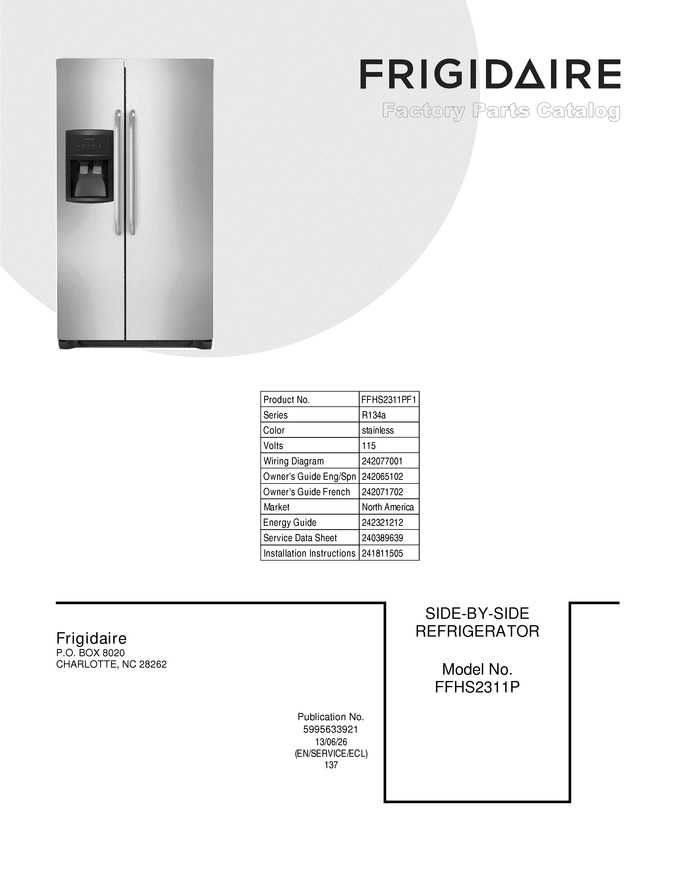 Diagram for FFHS2311PF1