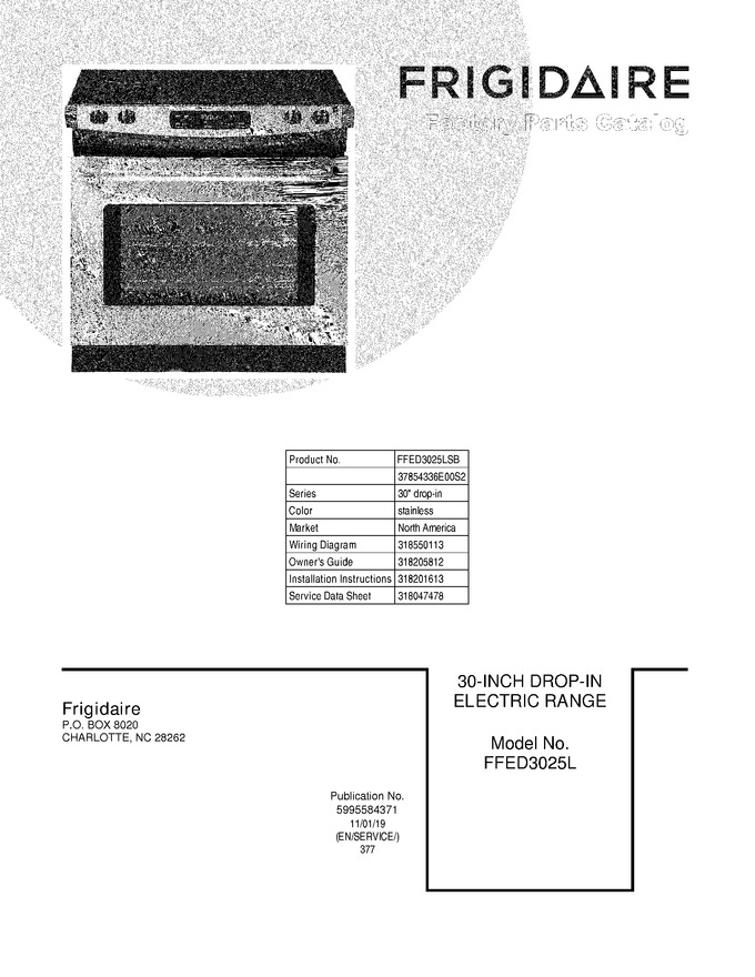 Diagram for FFED3025LSB