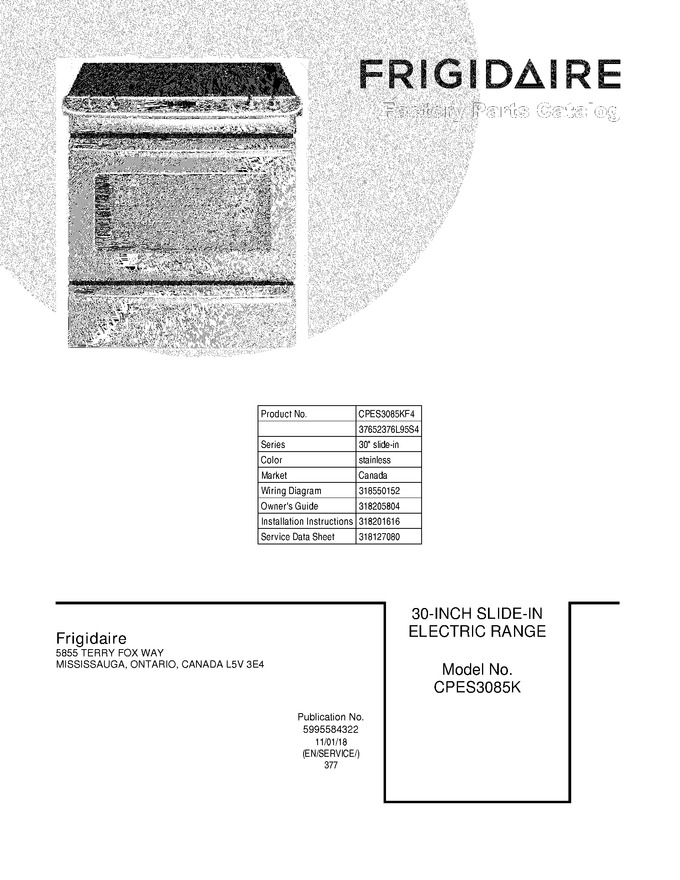 Diagram for CPES3085KF4