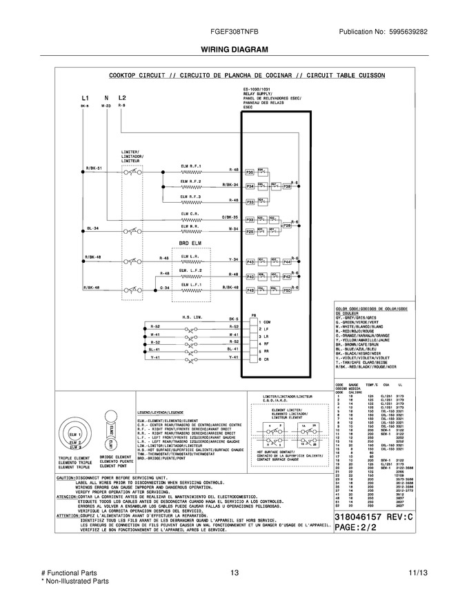 Diagram for FGEF308TNFB