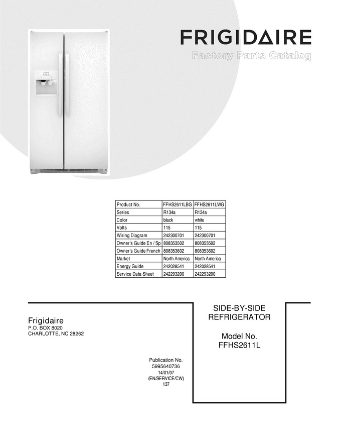 Diagram for FFHS2611LWG