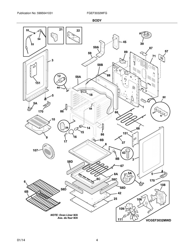 Diagram for FGEF3032MFG