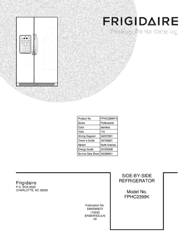 Diagram for FPHC2399KF3