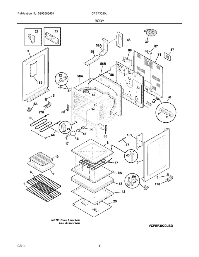 Diagram for CFEF3020LWD