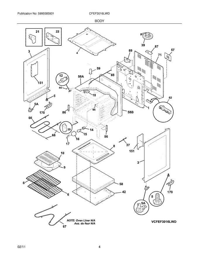 Diagram for CFEF3016LWD