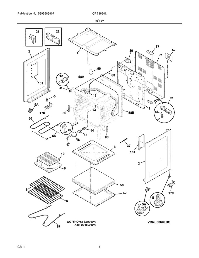 Diagram for CRE3860LWC