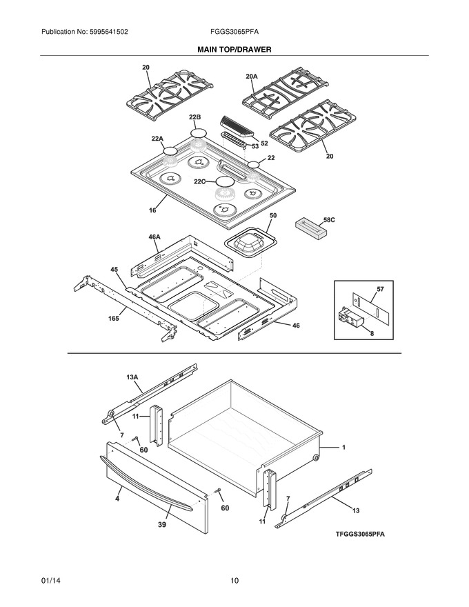 Diagram for FGGS3065PFA